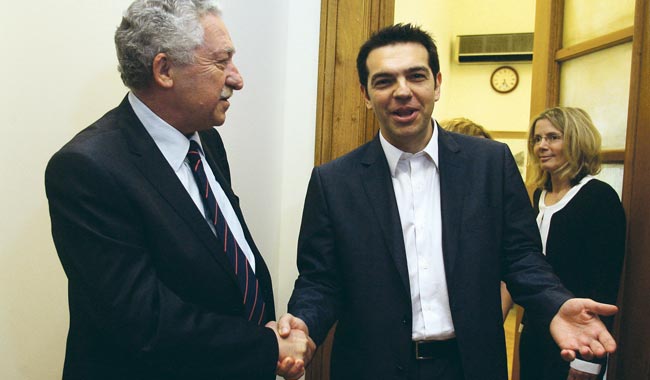 Φώτης Κουβέλης Αλέξης Τσίπρας