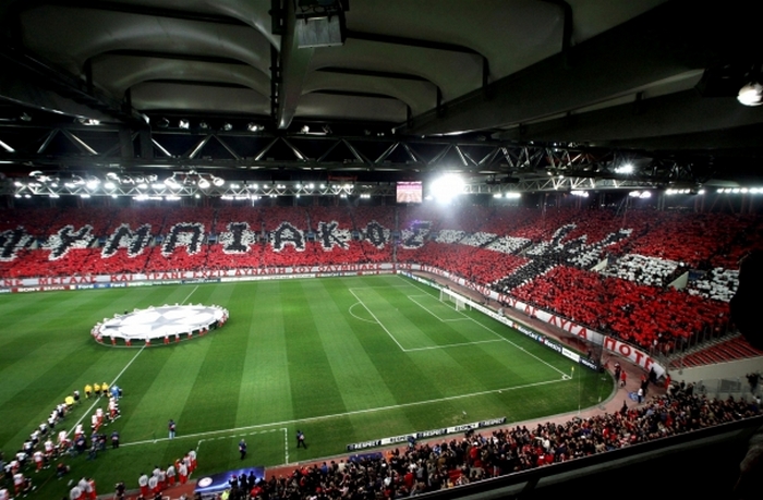 To Στάδιο Καραϊσκάκης σε αγώνα Champions League