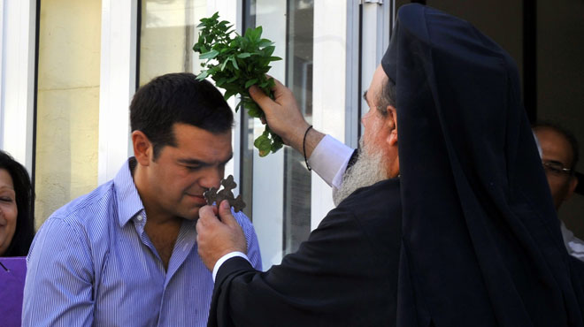 Αλέξης Τσίπρας αγιασμός