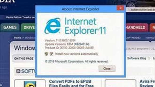 internet explorer