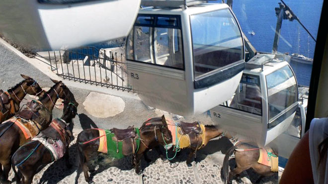 Τελεφερίκ και γαϊδουράκι