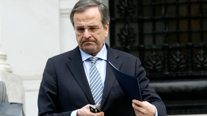 Ο Σαμαράς στο Μαξίμου