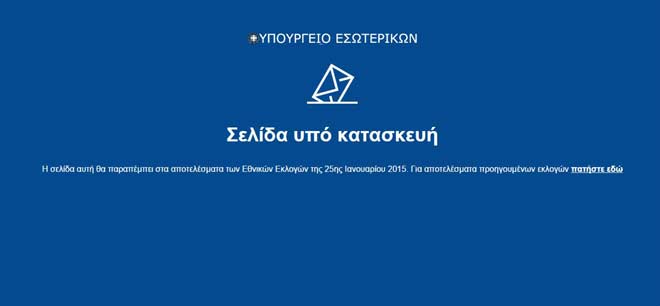Υπουργείο Εσωτερικών Εκλογές