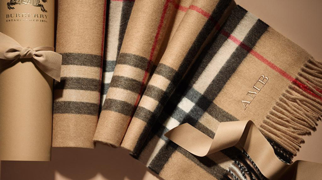 burberry κασκόλ